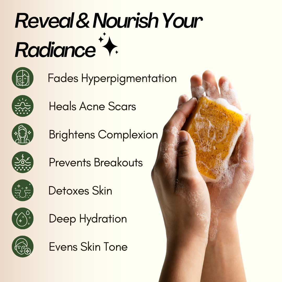 TLOPA® Turmeric & Kojic Acid Whitening Soap – Anti-Freckle, Brightening Formula, Visible Results in 2 Uses