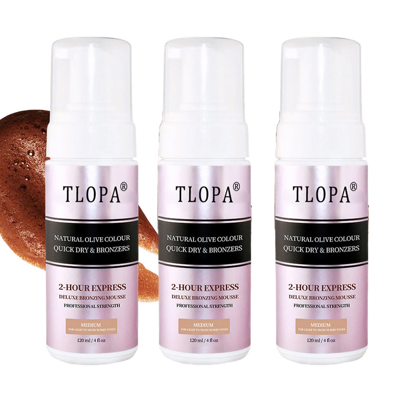 TLOPA®2 Hour Self Tanner, Rapid Tanning Lotion, Fast Acting Bronzer for Natural Glow, Hydrating & Streak-Free Tan