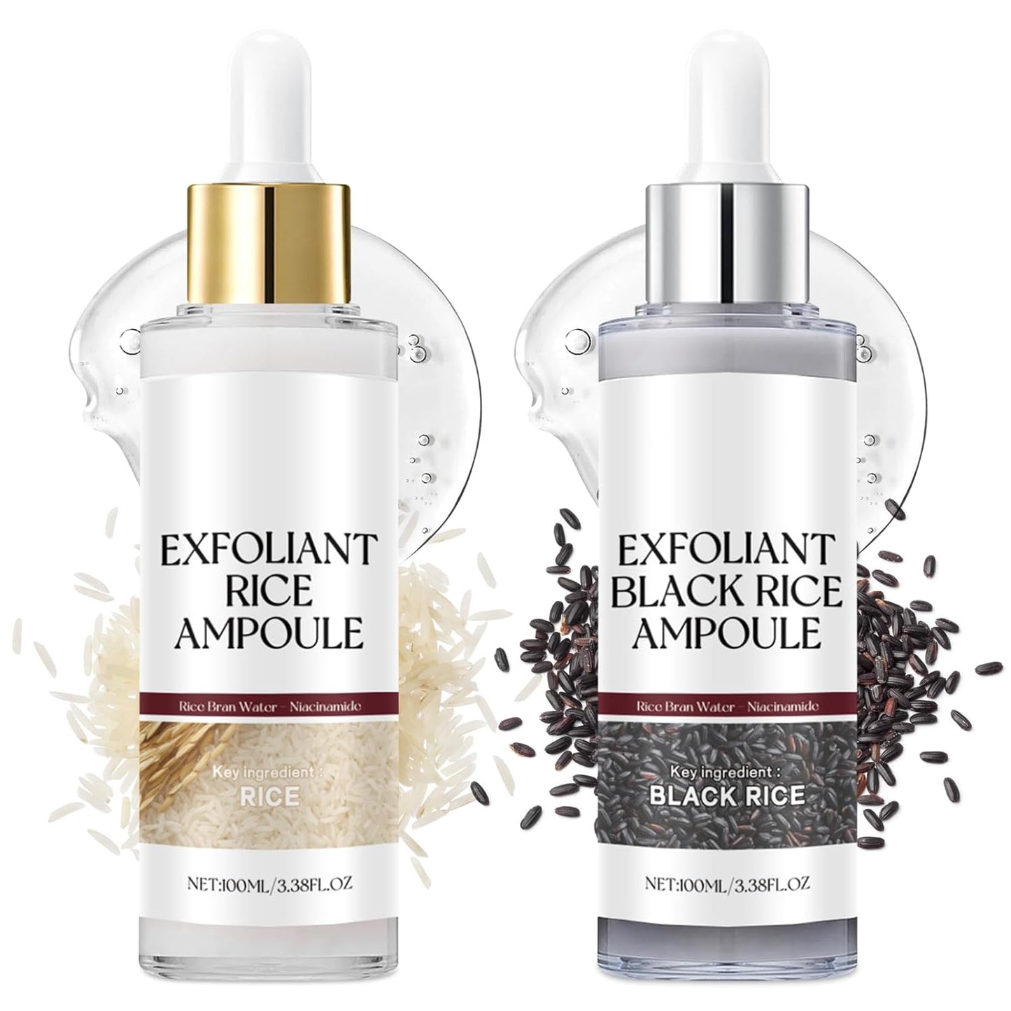 TLOPA® 2025 upgraded version of black and white rice exfoliating cream, exfoliates + shrinks pores, suitable for all skin types