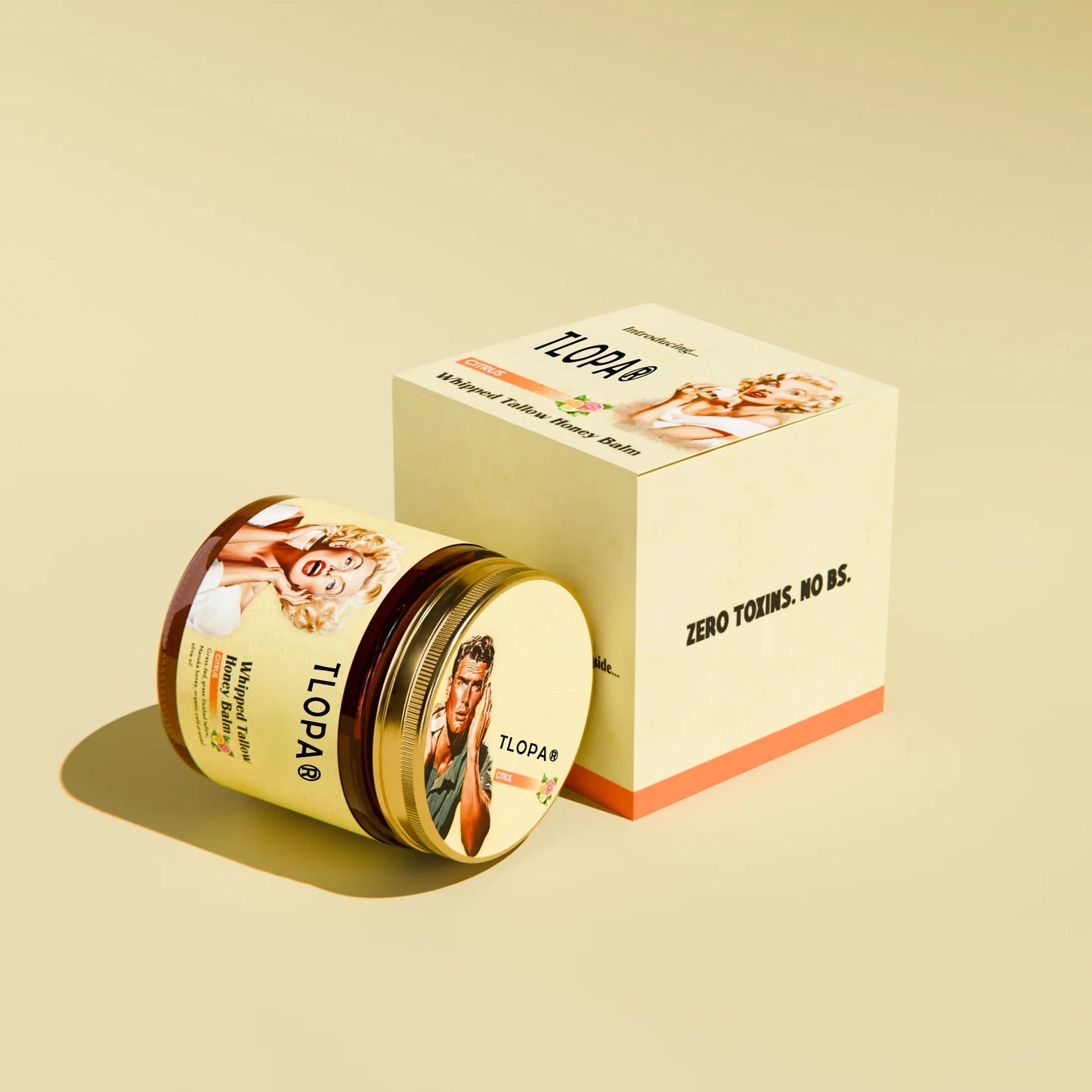 TLOPA®Natural facial cream - tallow cream and Manuka honey, removes acne, removes wrinkles, anti-oxidation!