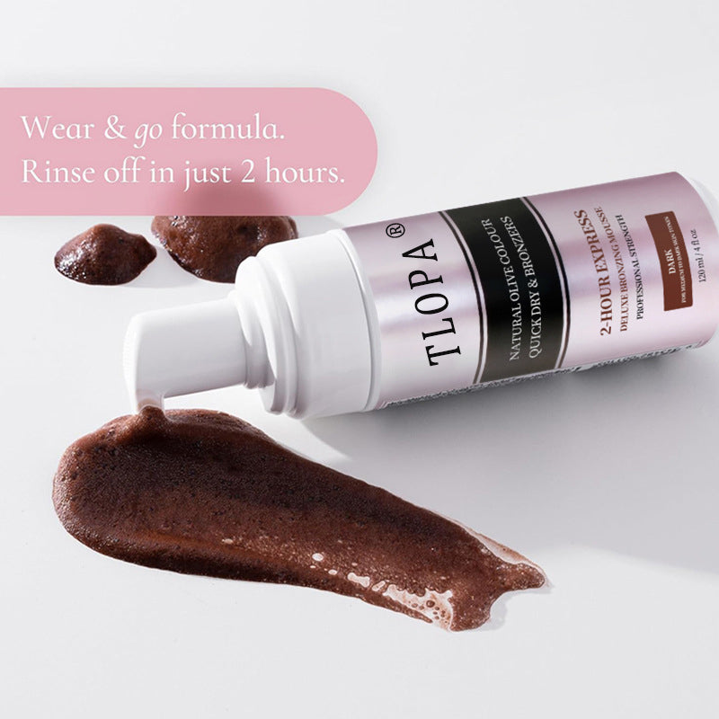 TLOPA®2 Hour Self Tanner, Rapid Tanning Lotion, Fast Acting Bronzer for Natural Glow, Hydrating & Streak-Free Tan