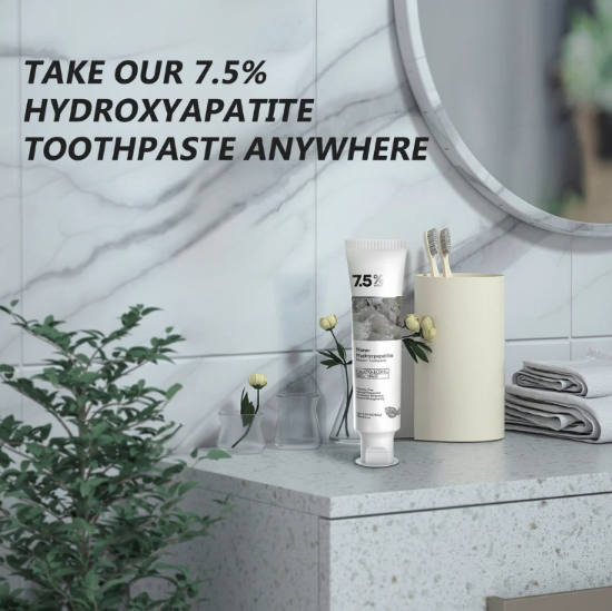 🎉50% off for a limited time! 🌿Hydroxyapatite Toothpaste with a natural formula, whitens teeth and is suitable for the whole family 👨👩👧👦!
