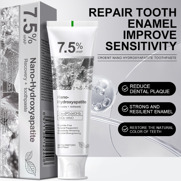 🎉50% off for a limited time! 🌿Hydroxyapatite Toothpaste with a natural formula, whitens teeth and is suitable for the whole family 👨👩👧👦!