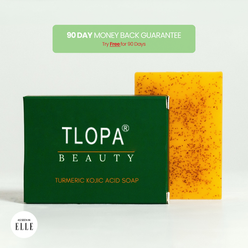 TLOPA® Turmeric & Kojic Acid Whitening Soap – Anti-Freckle, Brightening Formula, Visible Results in 2 Uses