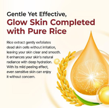 TLOPA® Peel Shot Glow Rice Ampoule Set Brightening Exfoliating Moisturizing Serum - Suitable for all skin types