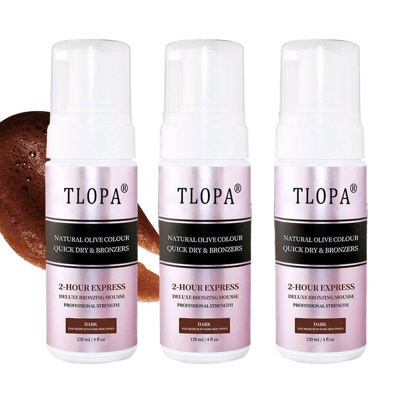 TLOPA®2 Hour Self Tanner, Rapid Tanning Lotion, Fast Acting Bronzer for Natural Glow, Hydrating & Streak-Free Tan