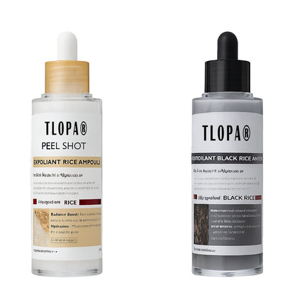 TLOPA® 2025 upgraded version of black and white rice exfoliating cream, exfoliates + shrinks pores, suitable for all skin types