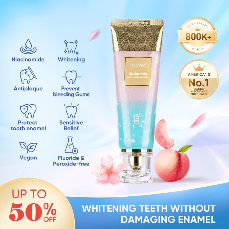 🏆【Max】TLOPA® Nicotinamide Toothpaste【💎New upgrade Powerful type 10% concentration of Nicotinamide】