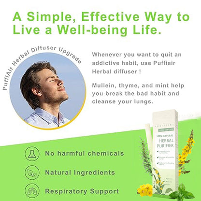 🏆【upgraded 600-Puff】Breathe Bliss™ MulleinRelaxation Stick-SoothesLungs,Detoxifies, FreshensBreath