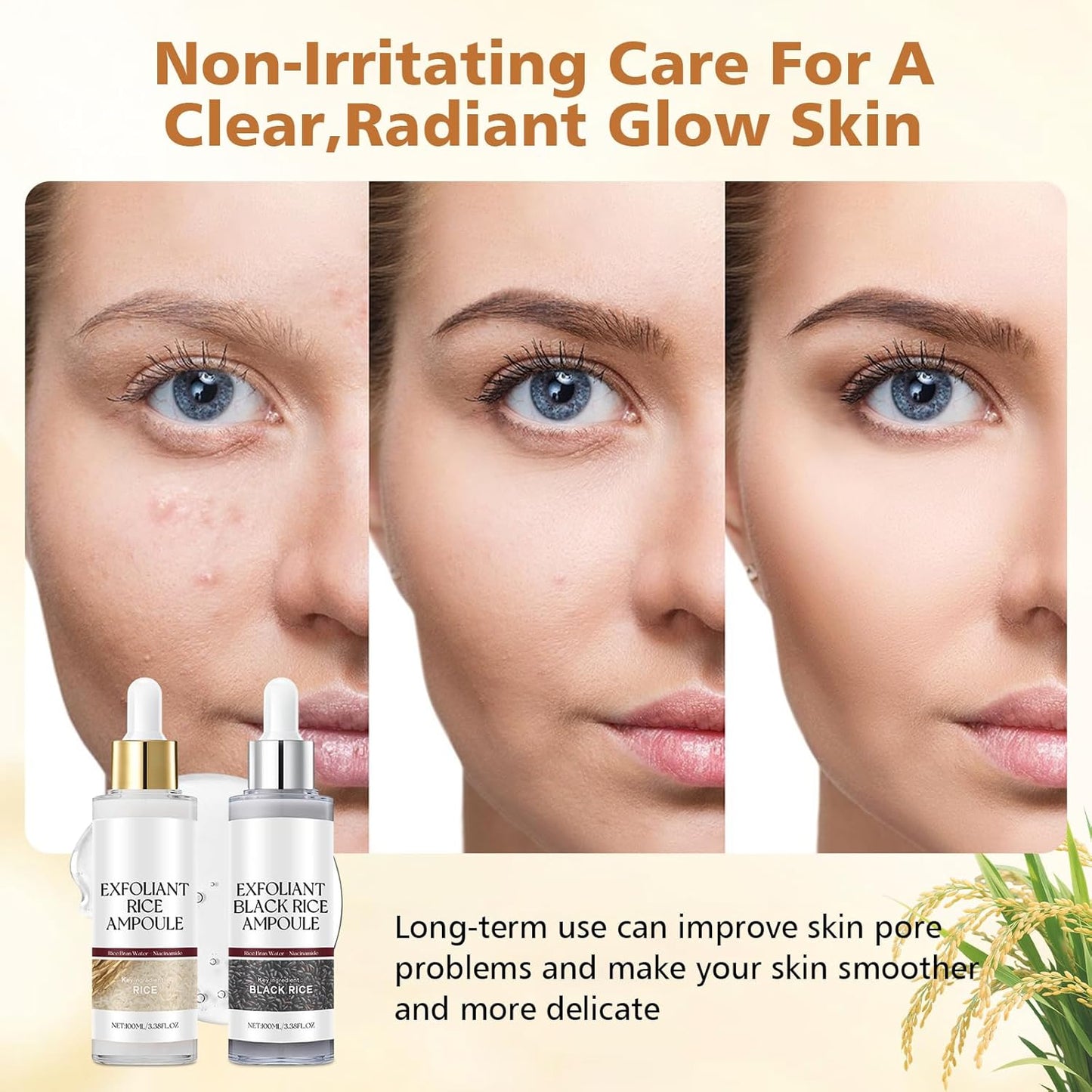 TLOPA® 2025 upgraded version of black and white rice exfoliating cream, exfoliates + shrinks pores, suitable for all skin types