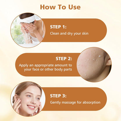 TLOPA® 2025 upgraded version of black and white rice exfoliating cream, exfoliates + shrinks pores, suitable for all skin types