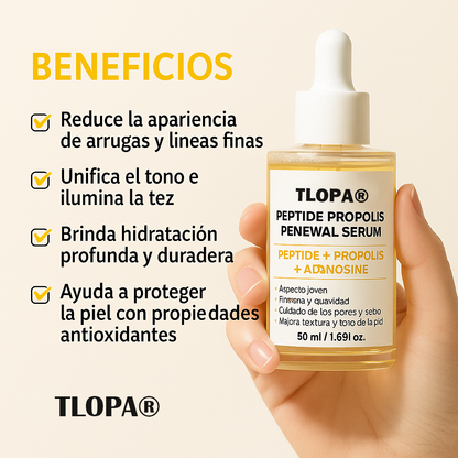 Suero antiedad con péptidos de abeja TLOPA® Youth Renewal | Reparador de arrugas, reafirmante e hidratante