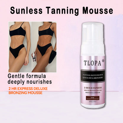 TLOPA®2 Hour Self Tanner, Rapid Tanning Lotion, Fast Acting Bronzer for Natural Glow, Hydrating & Streak-Free Tan