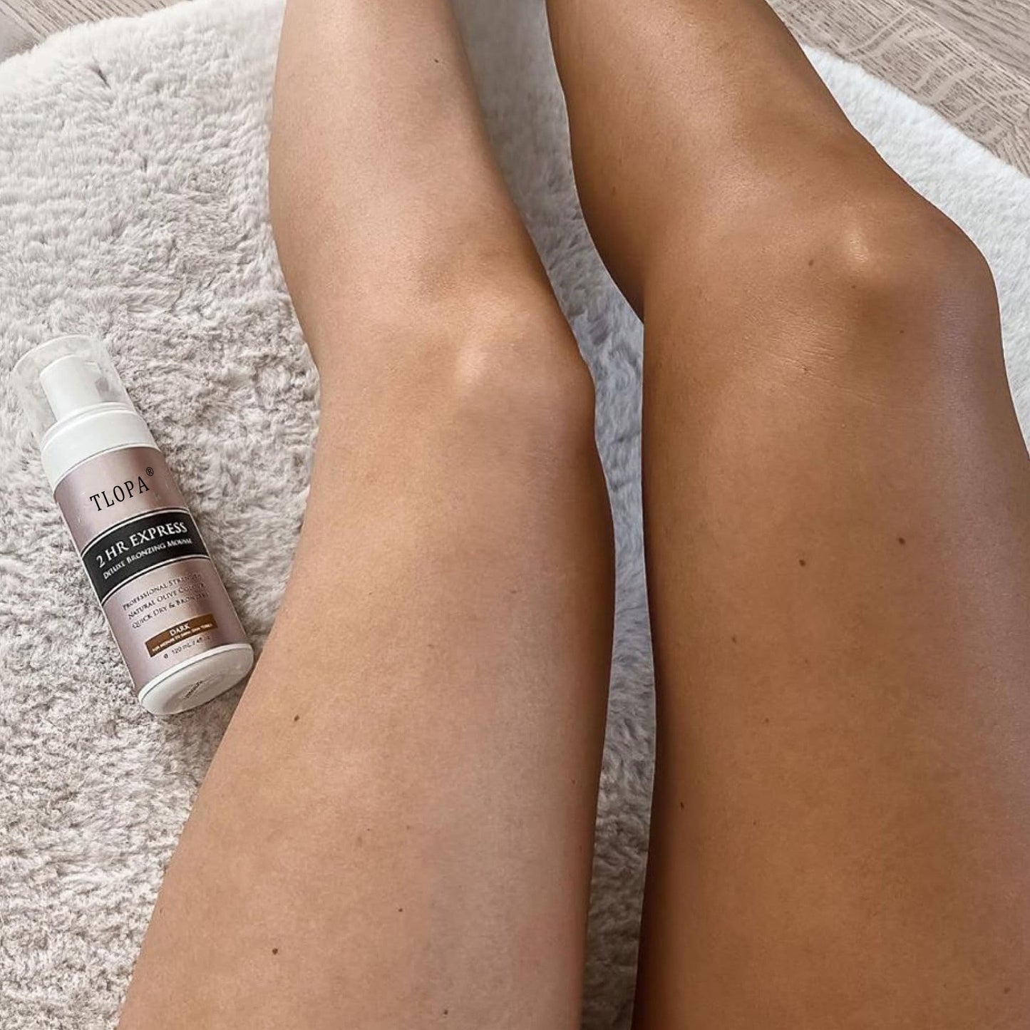 TLOPA®2 Hour Self Tanner, Rapid Tanning Lotion, Fast Acting Bronzer for Natural Glow, Hydrating & Streak-Free Tan