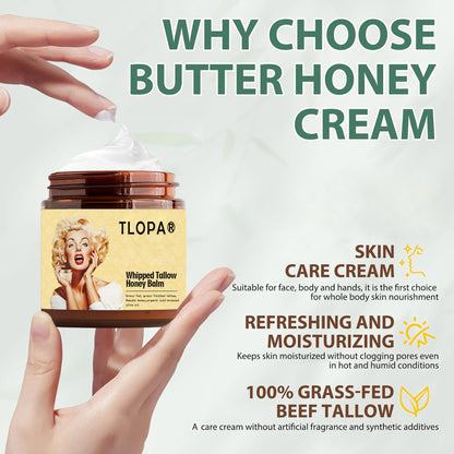 TLOPA®Natural facial cream - tallow cream and Manuka honey, removes acne, removes wrinkles, anti-oxidation!