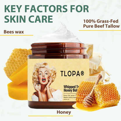 TLOPA®Natural facial cream - tallow cream and Manuka honey, removes acne, removes wrinkles, anti-oxidation!