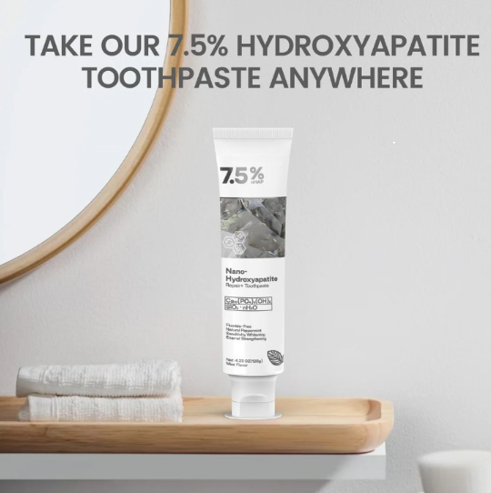 🎉50% off for a limited time! 🌿Hydroxyapatite Toothpaste with a natural formula, whitens teeth and is suitable for the whole family 👨‍👩‍👧‍👦!