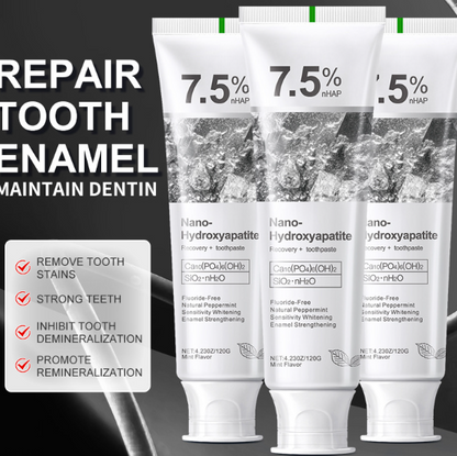🎉50% off for a limited time! 🌿Hydroxyapatite Toothpaste with a natural formula, whitens teeth and is suitable for the whole family 👨‍👩‍👧‍👦!