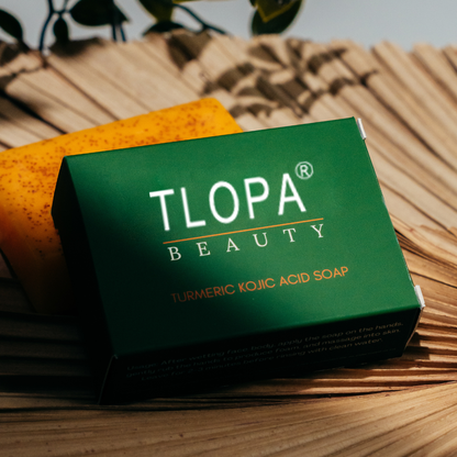 TLOPA® Turmeric & Kojic Acid Whitening Soap – Anti-Freckle, Brightening Formula, Visible Results in 2 Uses